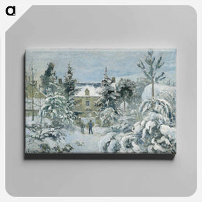 アートパネル-Piette's House at Montfoucault - カミーユ ピサロ Canvas.