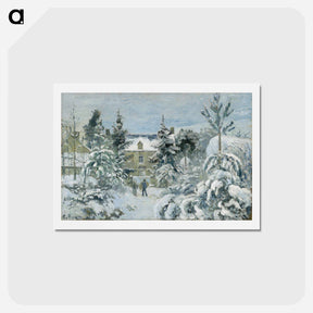 アートポストカード-Piette's House at Montfoucault - カミーユ ピサロ Postcard.