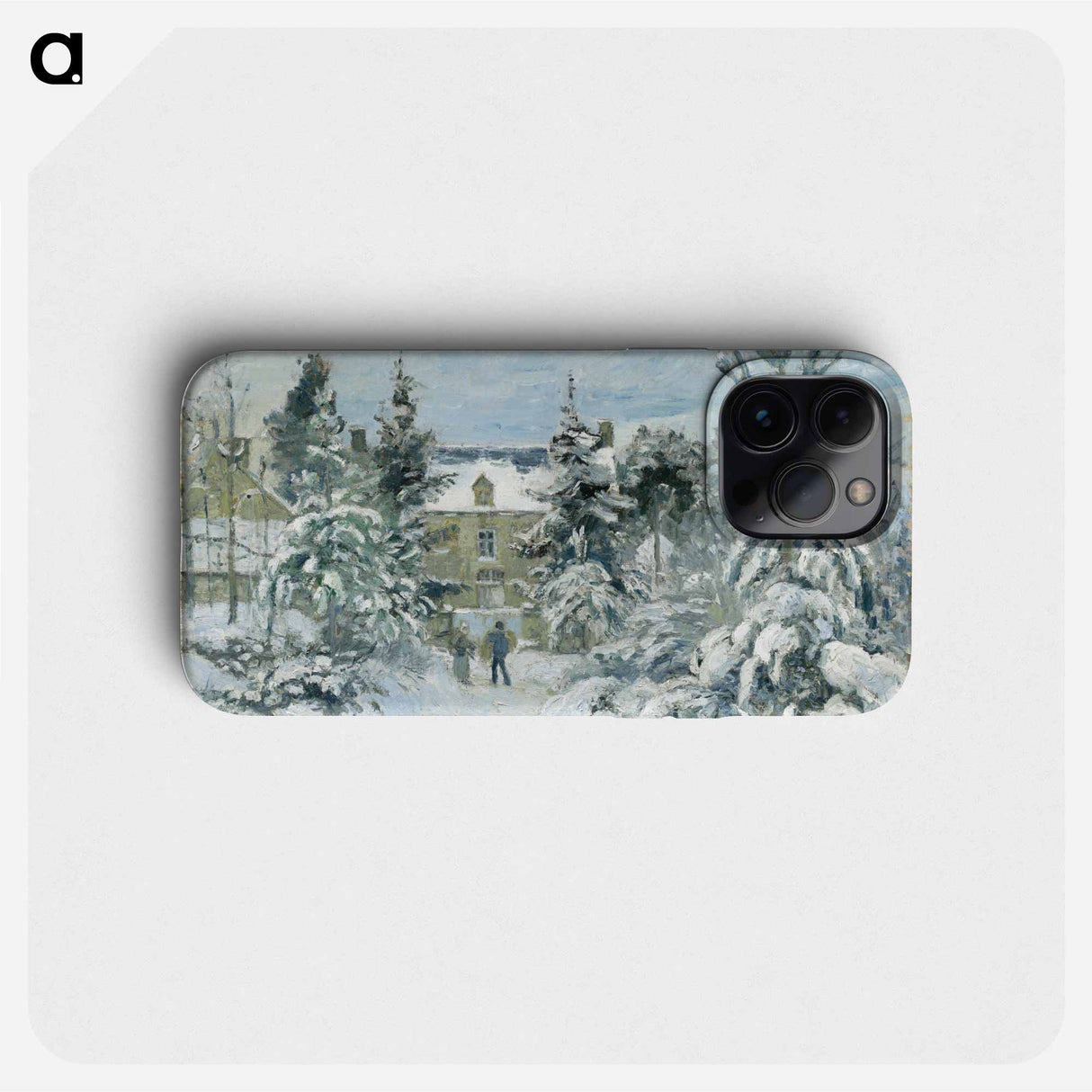 Piette's House at Montfoucault - Camille Pissarro Phone Case.