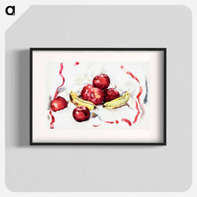アートポスター-Still Life with Apples and Bananas - チャールズ デムス Poster.