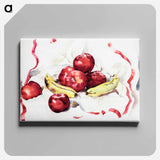 Still Life with Apples and Bananas - チャールズ デムス Canvas.