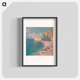 Étretat: The Beach and the Fallaise d'Amont - Claude Monet Poster.