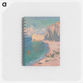 アートメモ帳-Étretat: The Beach and the Falaise d'Amont - クロード モネ Memo.