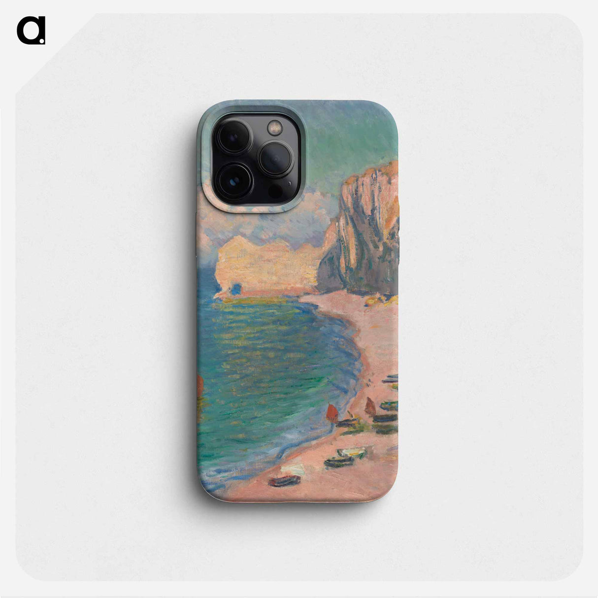 Étretat: The Beach and the Falaise d'Amont - クロード モネ Phone Case.