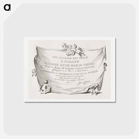 アートポストカード-Zes Putti Tonen een Doek Met Tekst
 - コルネリス プロース ファン アムステル Postcard.