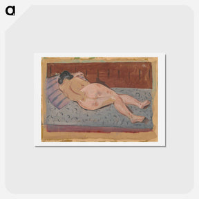 アートポストカード-Reclining Nude
 - シプリアン マジェルニク Postcard.