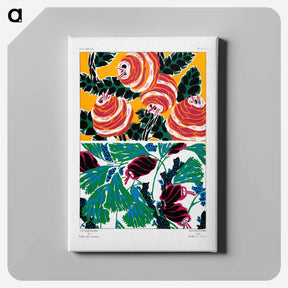 アートパネル-Suggestions pour étoffes et tapis: 60 motifs en couleur - E.A.セギー Canvas.