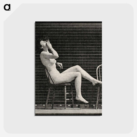 アートポストカード-Smoking Nude
 - エドワード マイブリッジ Postcard.