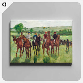 アートパネル-The Riders - エドガー ドガ Canvas.