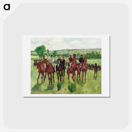 アートポストカード-The Riders - エドガー ドガ Postcard.