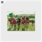 アートポストカード-The Riders - エドガー ドガ Postcard.