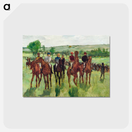 アートポストカード-The Riders - エドガー ドガ Postcard.