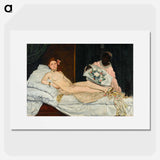 The title is not explicitly mentioned in the provided description. Please provide a description that includes a title for extraction. - Edouard Manet Poster.