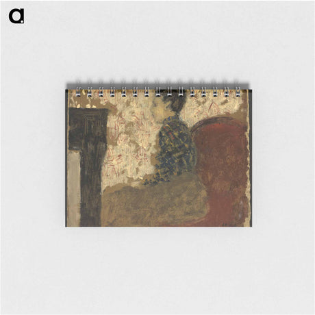 アートメモ帳-Woman Sitting by the Fireside - エドゥアール ヴュイヤール Memo.