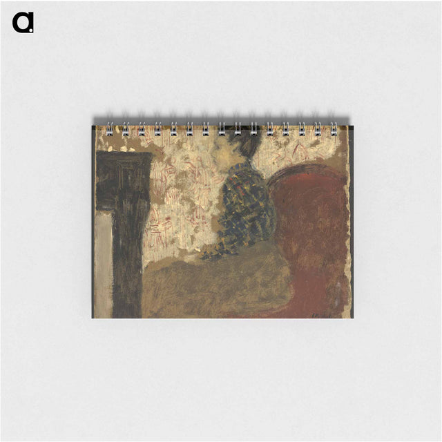 アートメモ帳-Woman Sitting by the Fireside - エドゥアール ヴュイヤール Memo.