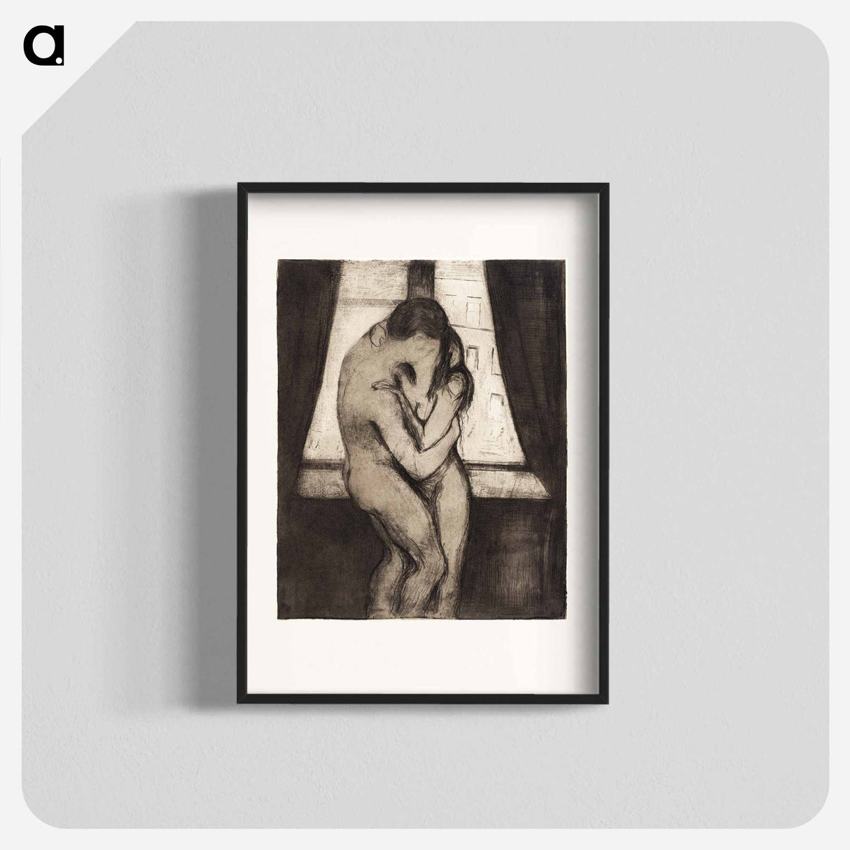 アートポスター-The Kiss - エドヴァルド ムンク Poster.