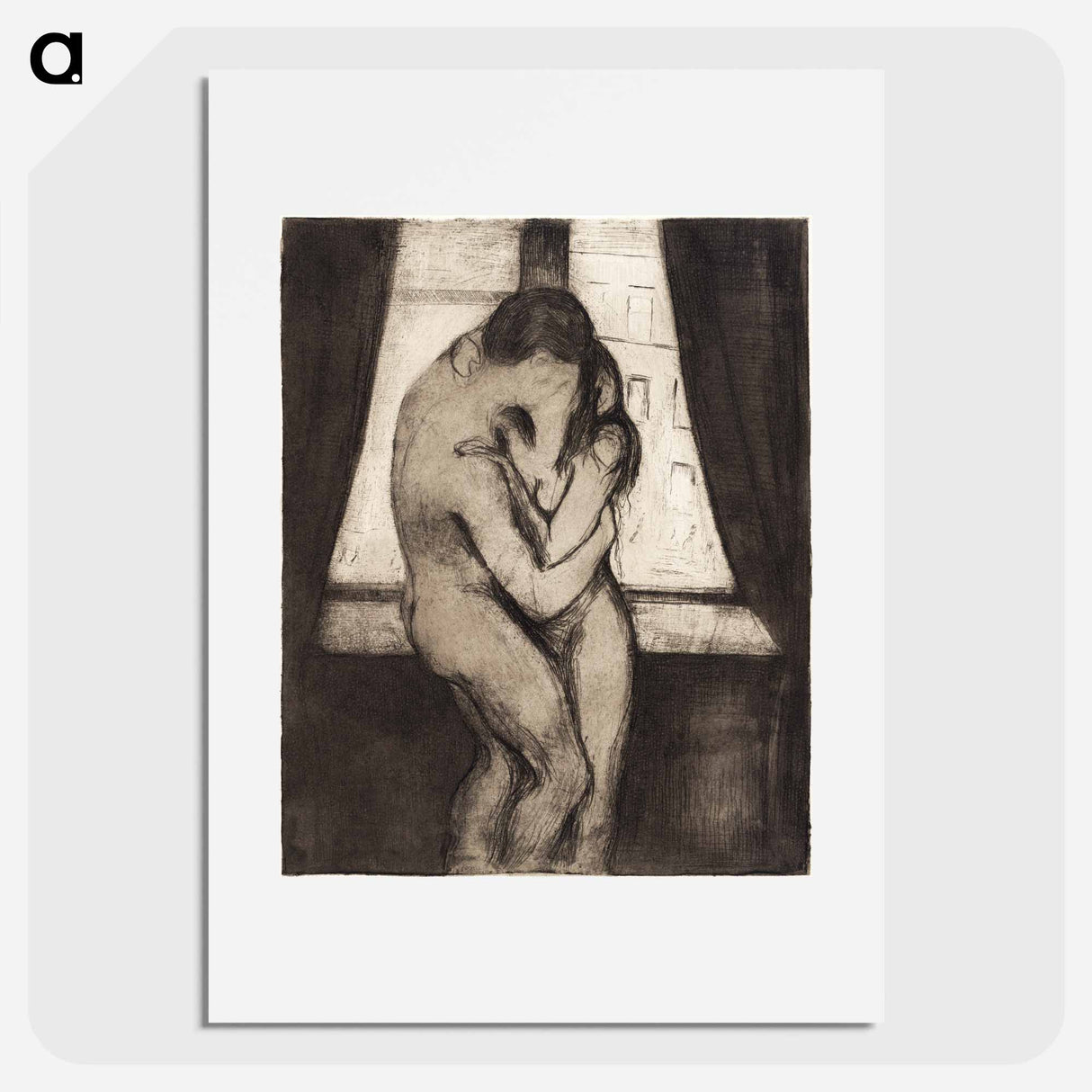 アートポスター-The Kiss - エドヴァルド ムンク Poster.