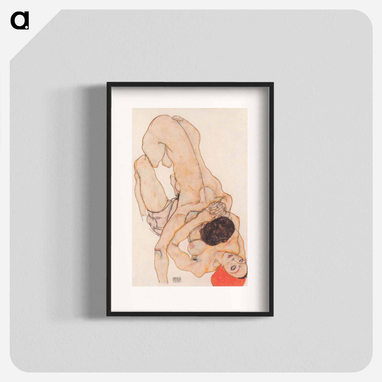 Lesbian Love - Egon Schiele Poster.