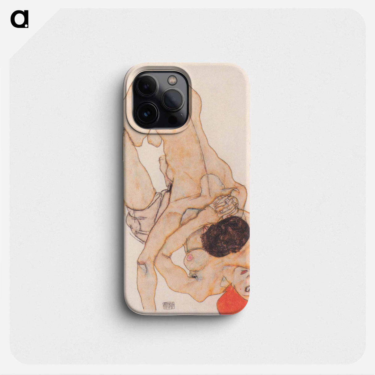 Lesbian Liebespaar - Egon Schiele Phone Case.