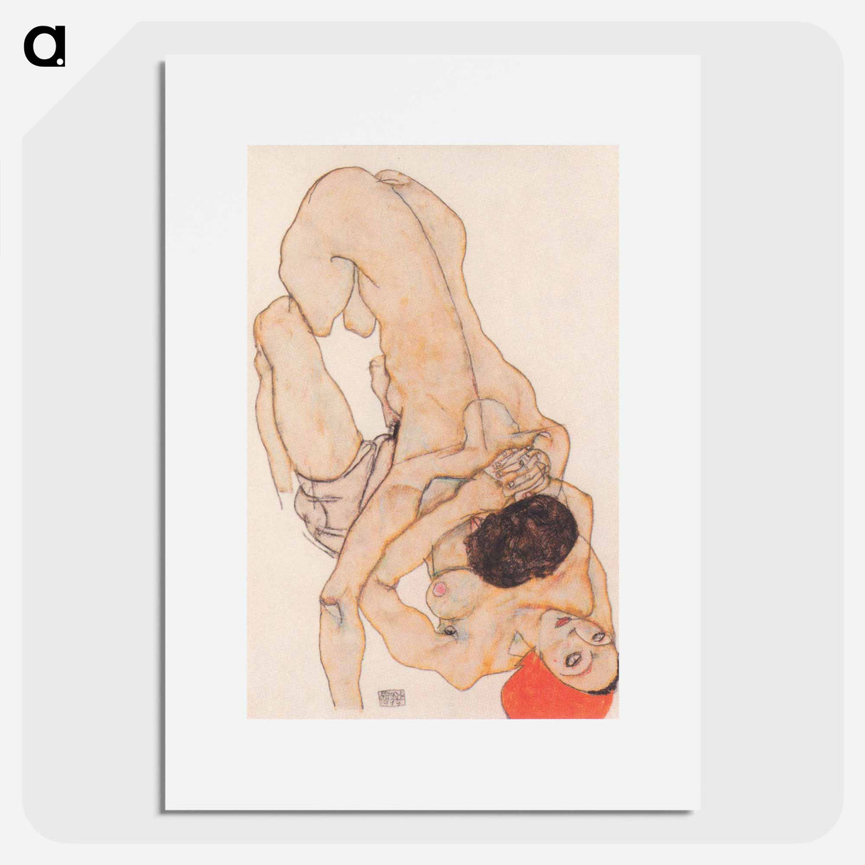 Lesbian Love - Egon Schiele Poster.