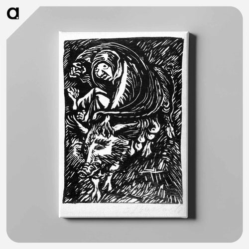 The Witch Baubo - Ernst Heinrich Barlach Canvas.