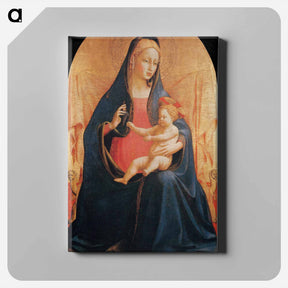 アートパネル-Madonna and Child of the Grapes - フラ アンジェリコ Canvas.
