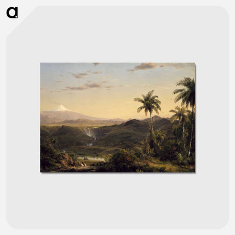 アートポストカード-Cotopaxi - フレデリック エドウィン チャーチ Postcard.