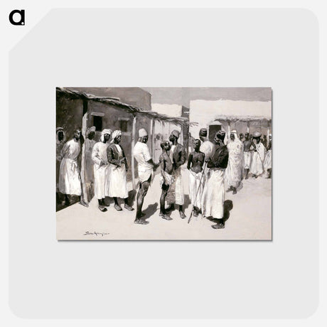 アートポストカード-Slave Market
 - フレデリック レミントン Postcard.