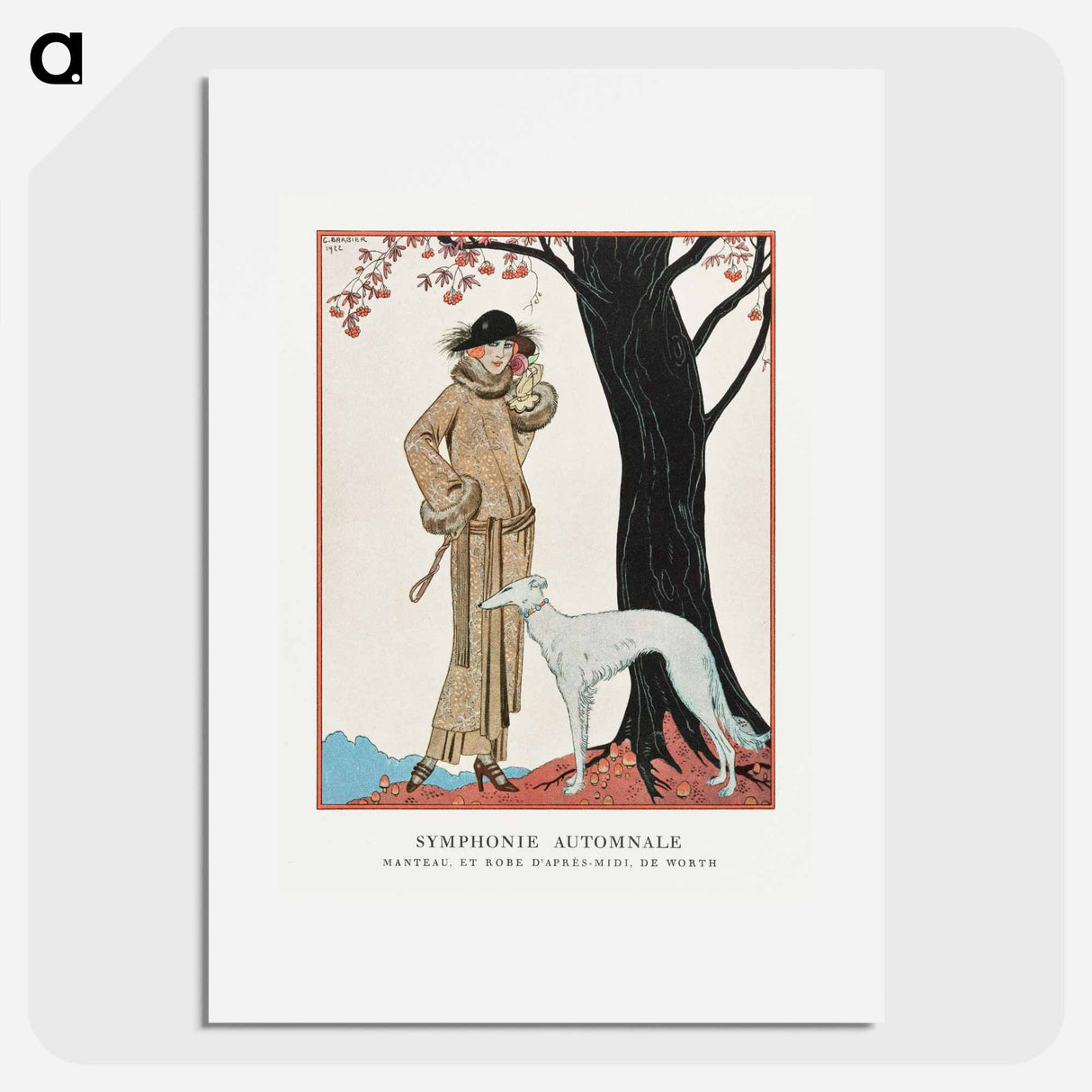 Autumn Symphony: Mantle and Afternoon Dress - ジョージ バービエ Poster.