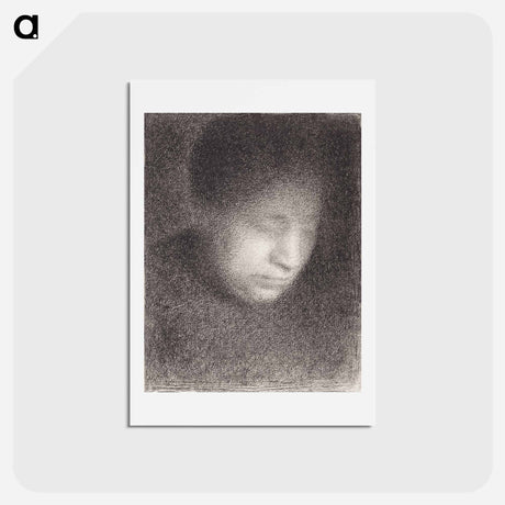 アートポストカード-Madame Seurat, the Artist's Mother - ジョルジュ スーラ Postcard.