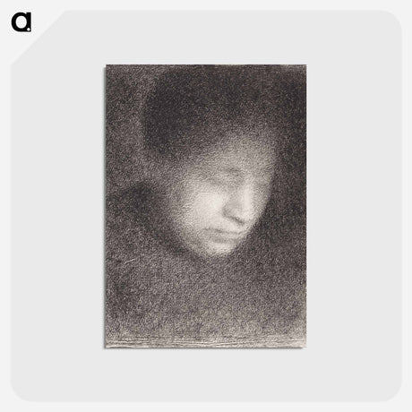 アートポストカード-Madame Seurat, the Artist's Mother - ジョルジュ スーラ Postcard.