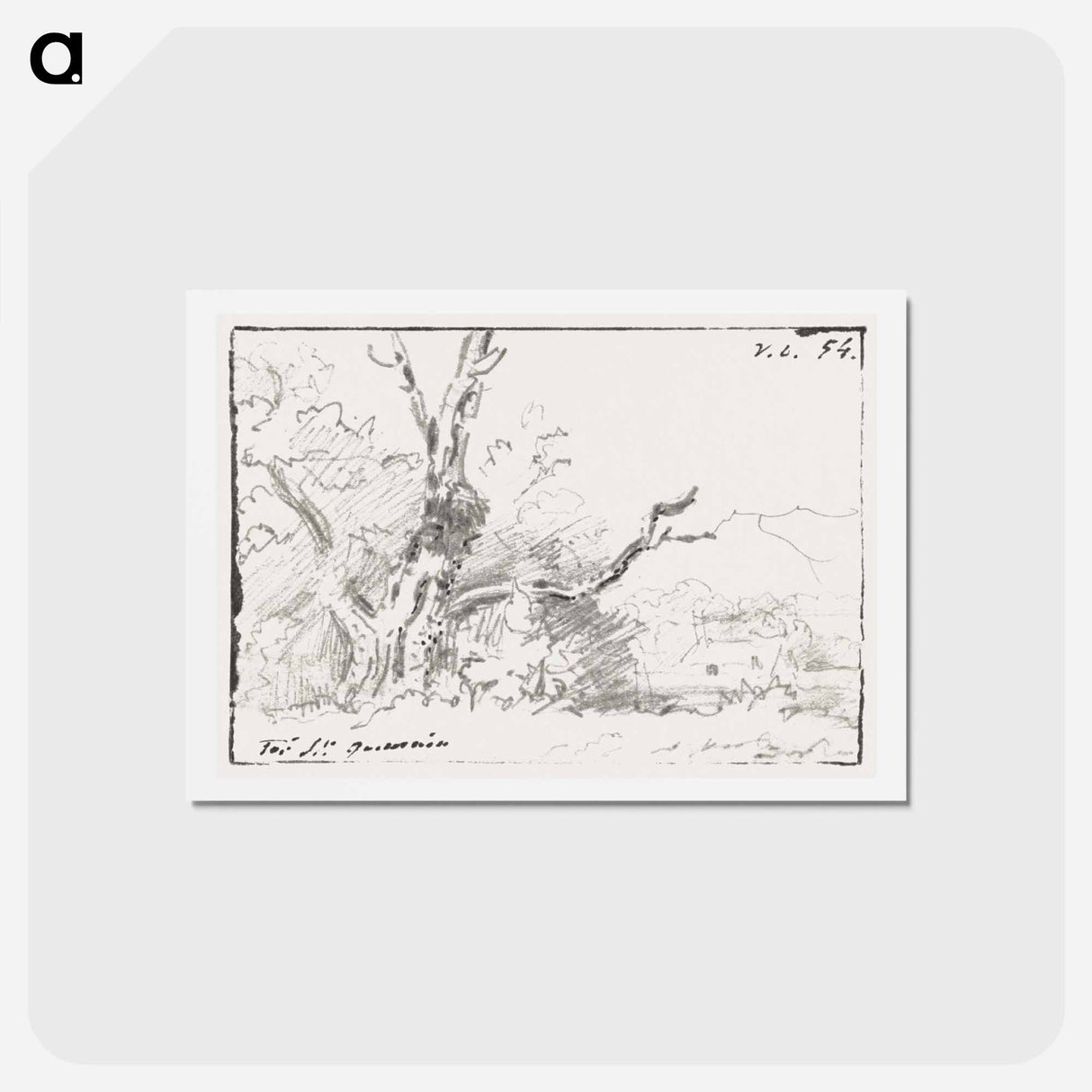 アートポストカード-Boomstudie
 - ジョージアス ヤコブス ヨハネス ファン オス Postcard.