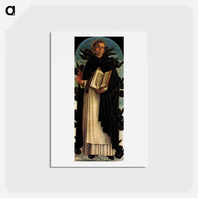 アートポストカード-Polyptych of San Vincenzo Ferreri - ジョヴァンニ ベッリーニ Postcard.