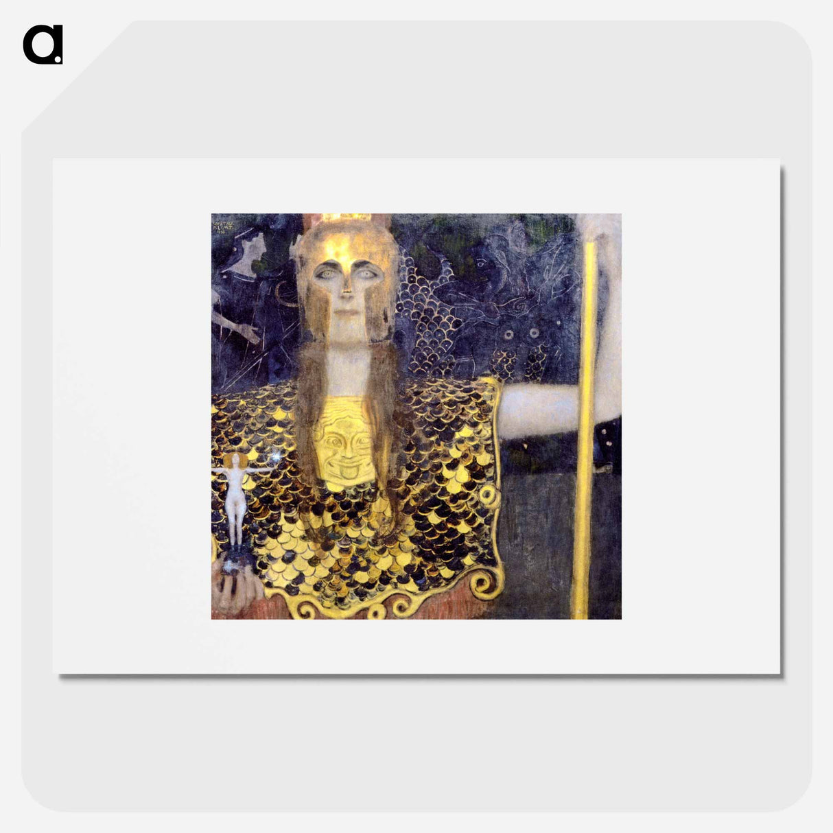 Pallas Athena - Gustav Klimt Poster.