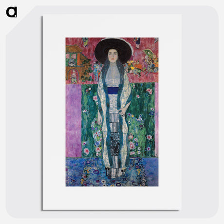 Portrait of Adele Bloch-Bauer - Gustav Klimt Poster.