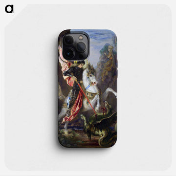 『聖ゲオルギオスと竜』（1889年-1890年） - ギュスターヴ モロー Phone Case.