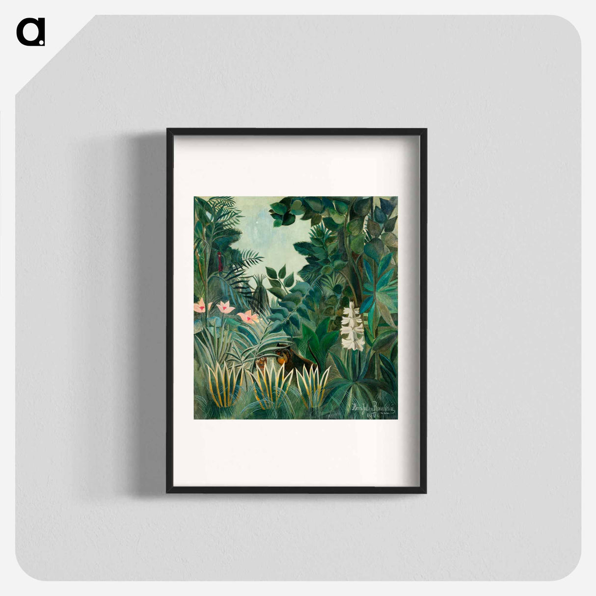 The Equatorial Jungle - Henri Rousseau Poster.