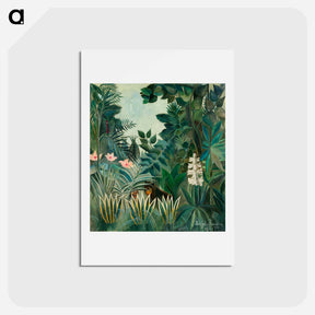 アートポストカード-The Equatorial Jungle - アンリ ルソー Postcard.