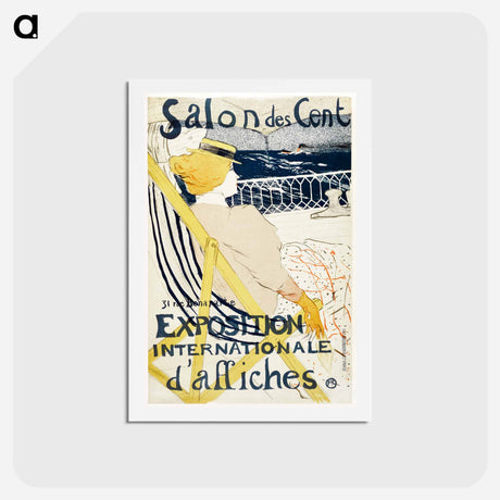 アートポストカード-Salon des Cent poster - アンリ ド トゥールーズ ロートレック Postcard.