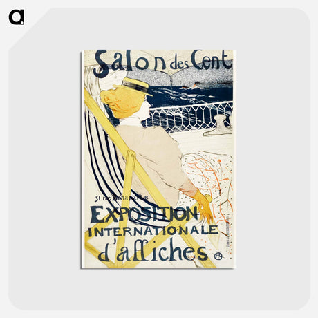 アートポストカード-Salon des Cent poster - アンリ ド トゥールーズ ロートレック Postcard.