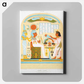 アートパネル-Sacrifice to Osiris
 - エジプト美術史 Canvas.