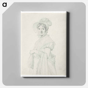 アートパネル-Portrait of a Young Woman
 - ジャン オーギュスト ドミニク アングル Canvas.