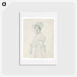 アートポストカード-Portrait of a Young Woman
 - ジャン オーギュスト ドミニク アングル Postcard.