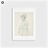 アートポストカード-Portrait of a Young Woman
 - ジャン オーギュスト ドミニク アングル Postcard.