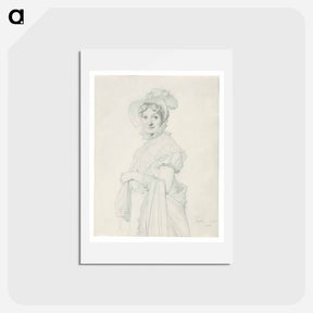 アートポストカード-Portrait of a Young Woman
 - ジャン オーギュスト ドミニク アングル Postcard.