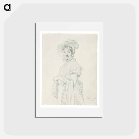 アートポストカード-Portrait of a Young Woman
 - ジャン オーギュスト ドミニク アングル Postcard.