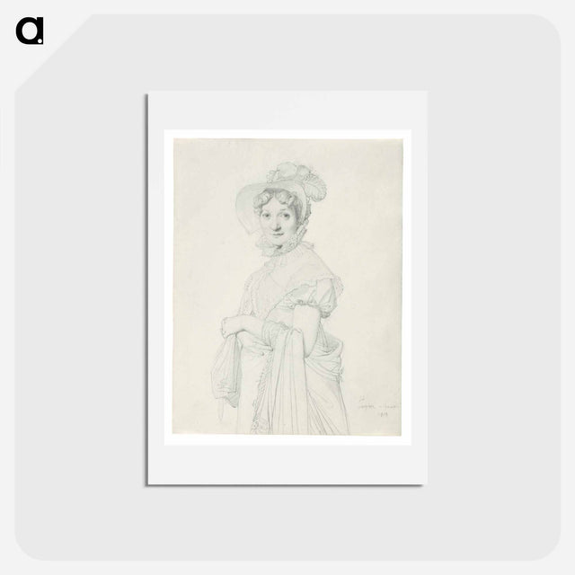 アートポストカード-Portrait of a Young Woman
 - ジャン オーギュスト ドミニク アングル Postcard.