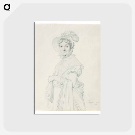 アートポストカード-Portrait of a Young Woman
 - ジャン オーギュスト ドミニク アングル Postcard.