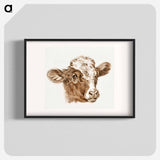 Head of a cow - Jean Bernard Poster.