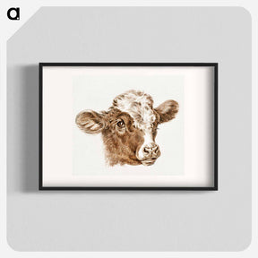 アートポスター-Head of a cow - ジャン ベルナール Poster.
